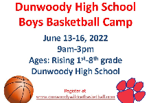 [flyer: Boys Basketball Camp]