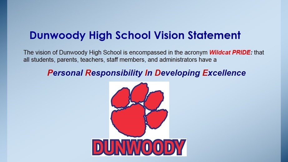 [photo: Dunwoody HS Vision Statement]